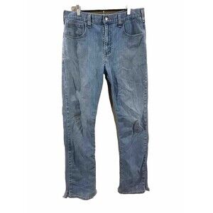 Carhartt Men's Sz 33 X 34 Blue Denim Cotton Jeans Casual Work Jeans. 5 Pockets